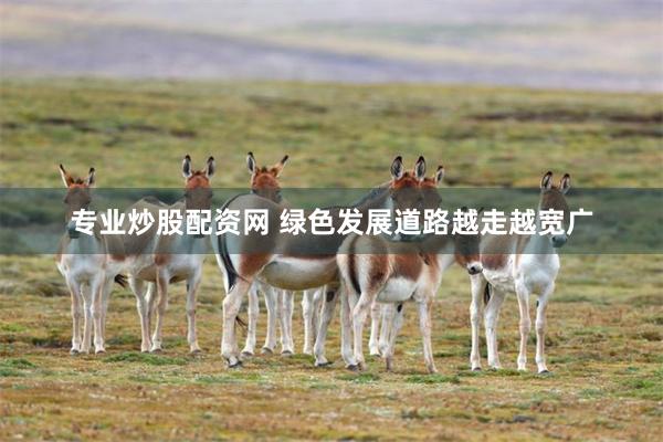 专业炒股配资网 绿色发展道路越走越宽广
